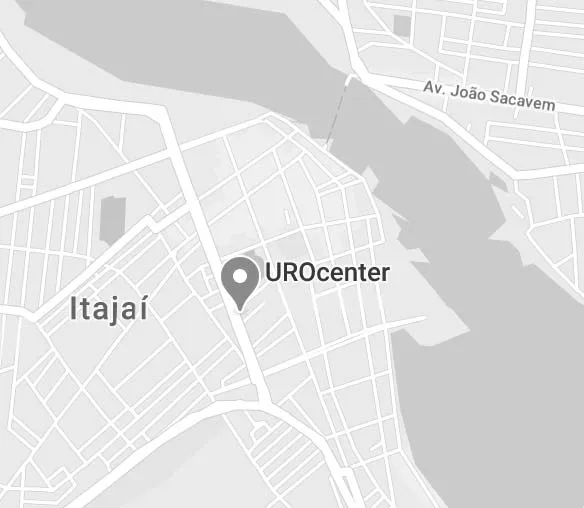 Mapa de localização da Clínica UROcenter em Itajaí